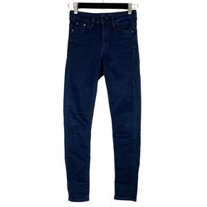 COS High Rise Cropped Skinny Dark Wash Jeans
